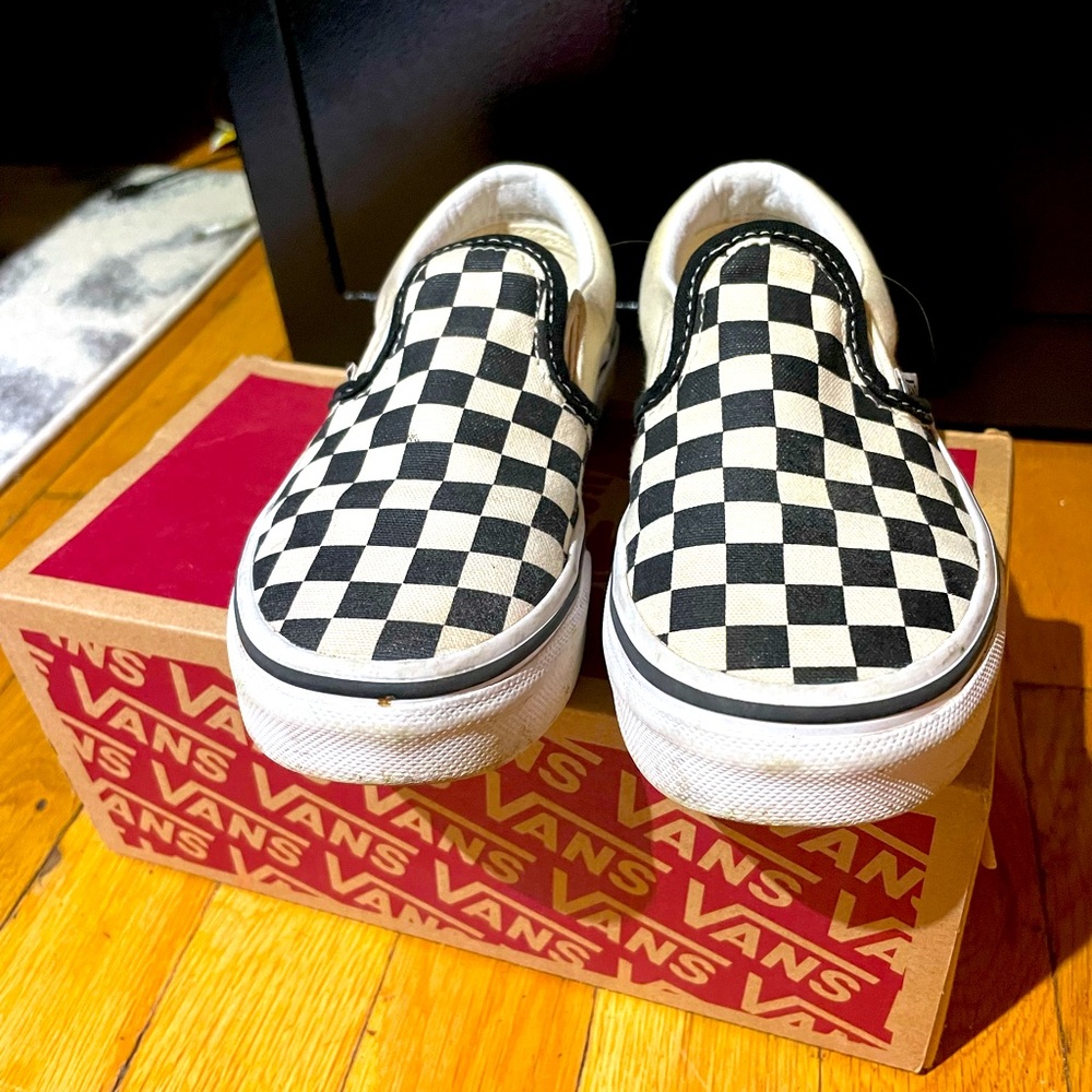Checkerboard vans slides